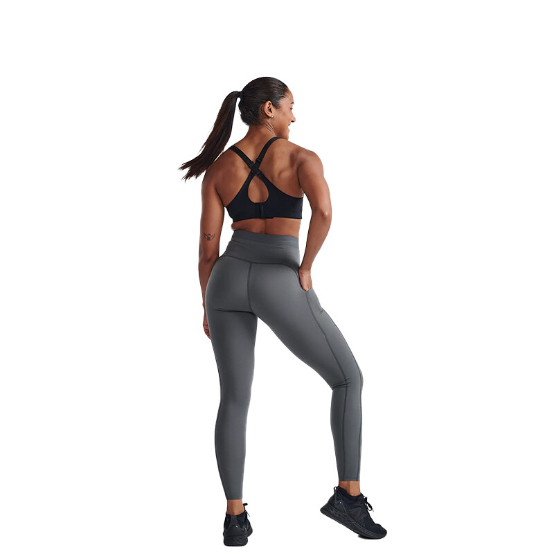 Top 2XU Aero Medium Impact Bra Gris