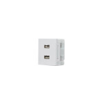 Módulo cargador para dos USB 3,1A blanco puro Sica ELE07612