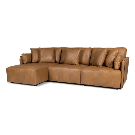 Rinconera Torino - Cuero Natural - Chaise Izquierdo 1016 (Nozes)