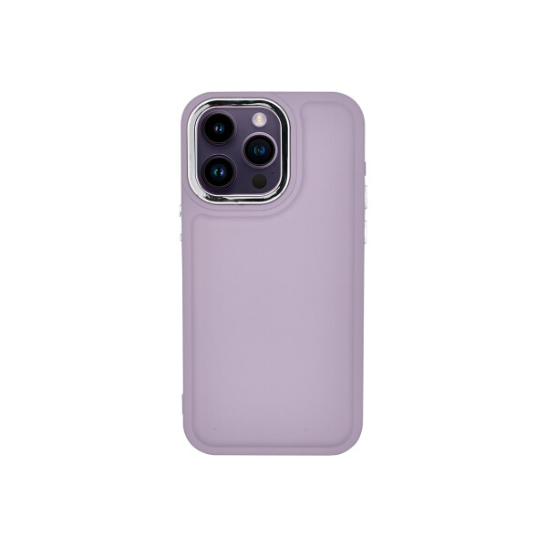 Protector para iPhone 14 Pro Max relieve color violeta Protector Para Iphone 14 Pro Max Relieve Color Violeta