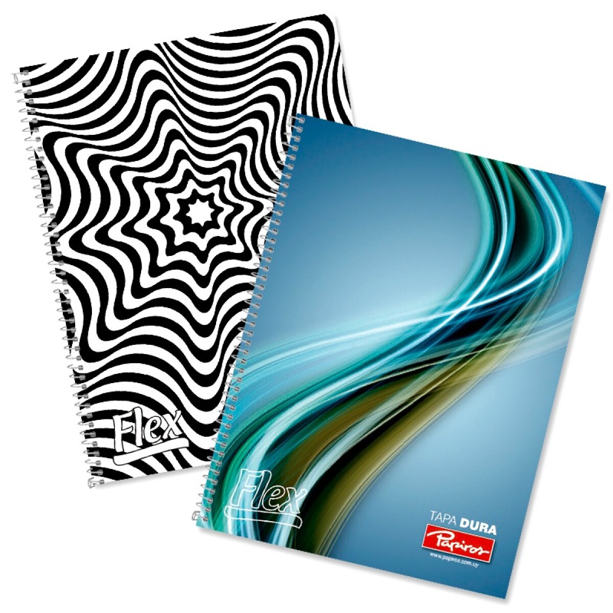 CUADERNOLA PAPIRO TAPA DURA FLEX RAYADO 96HS 