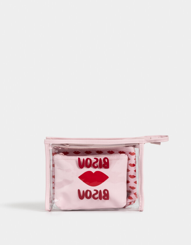 Porta Cosméticos Set De Portacosméticos - Rosa Viejo