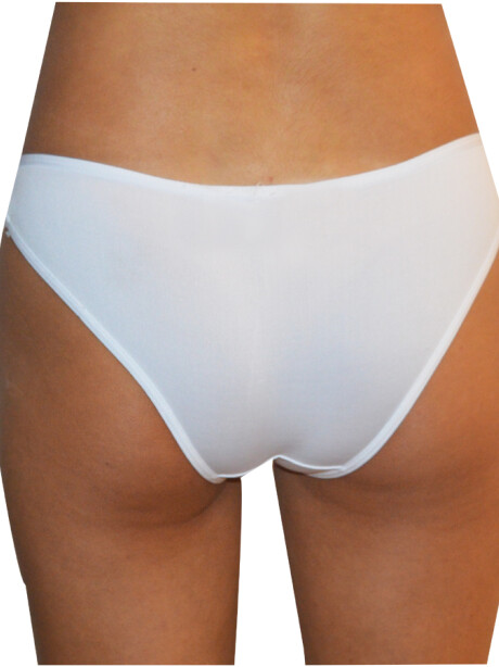 Bikini Lycra con encaje Miel Blanco