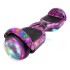 Skate Electrico Hoverboard Musica Bluetooth Luces Patineta Variante Diseño Cosmos Rosa