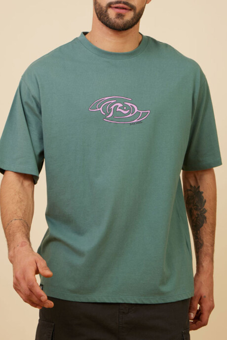 T-SHIRT TIMOR RUSTY Verde Oscuro