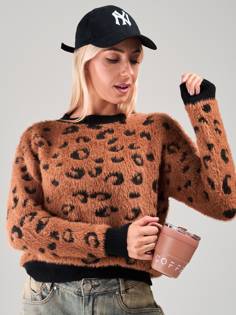 Buzo Animal Print Slowly - Brown/black 