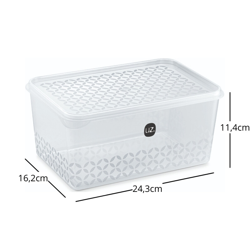 Caja organizadora 3lts TRANSPARENTE