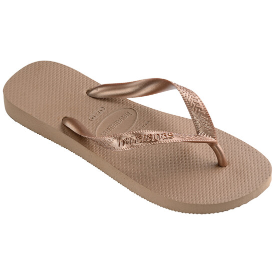 Ojotas Havaianas Top Tiras Flip Flops Dorado