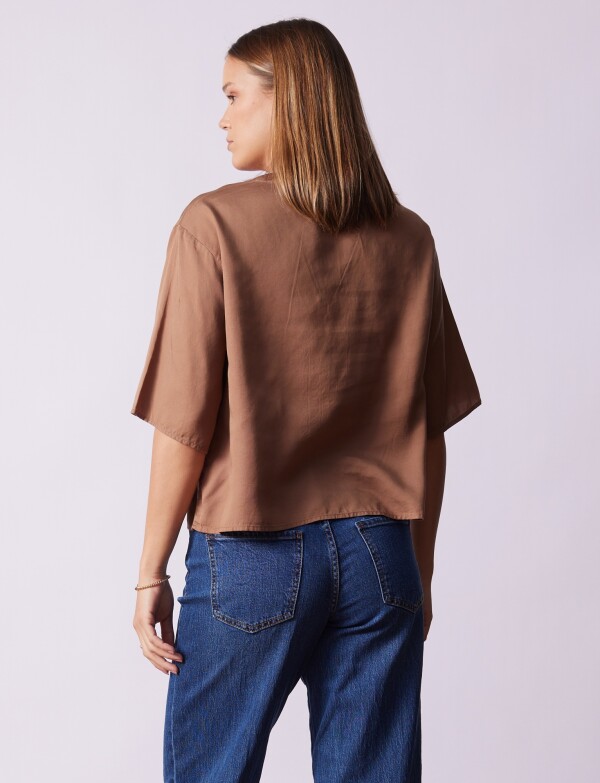 Blusa Lyocell TOSTADO