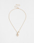 Cadena Corta con Dije Flores Collar Corto Con Flores - Dorado