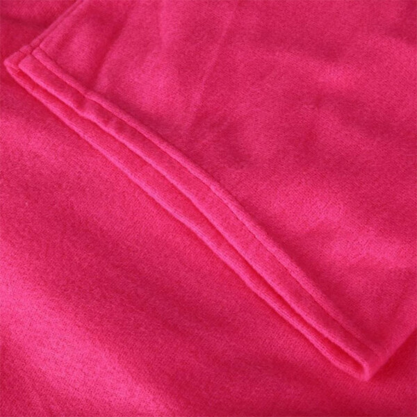 Manta Con Mangas Polar Individual Invierno Frio Unisex Variante Color Rosa