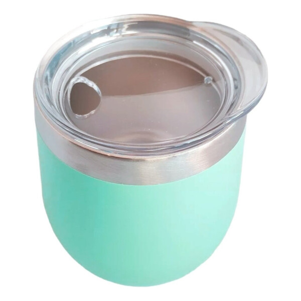 Set Termo 1L Goldtech Mate Con Tapa 230 ML Acero Inoxidable Variante Color Verde Agua