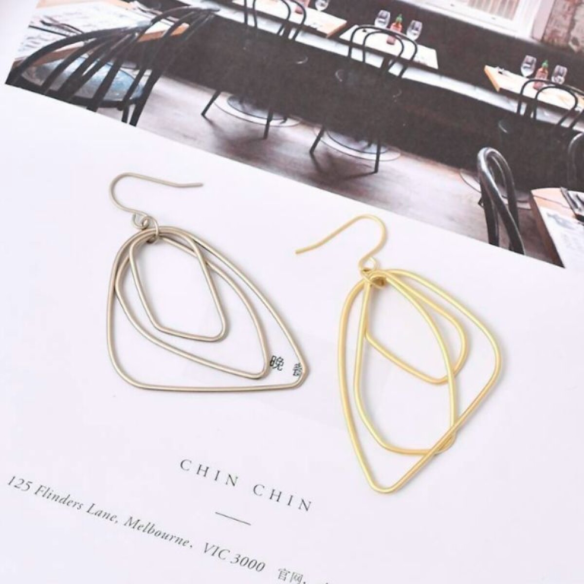 Pendientes Estilo Moda - Plateado 