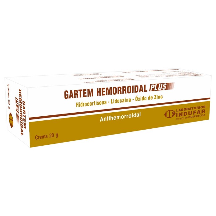 GARTEM HEMORROIDAL PLUS CREMA POMO X 20 única