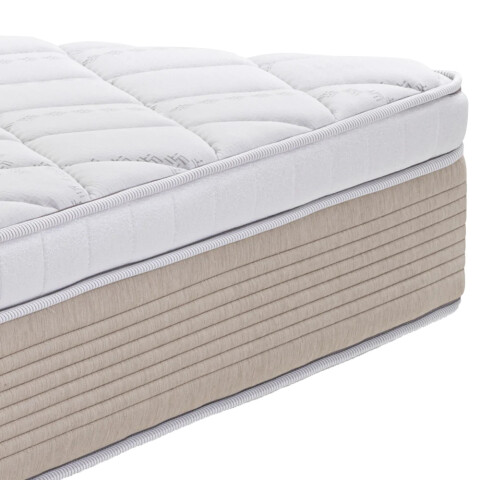 Sommier + Colchón Atlanta Queen Espuma Viscoelástica + resortes individuales 158x198x30 Sommier + Colchón Atlanta Queen Espuma Viscoelástica + resortes individuales 158x198x30