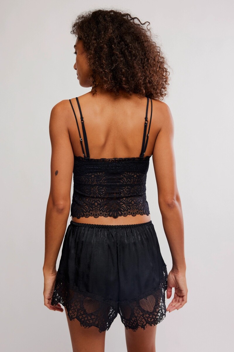 MUSCULOSA ENCAJE LOVE AND LACE Negro