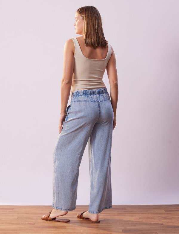 Pantalon Lyocell Cargo JEAN