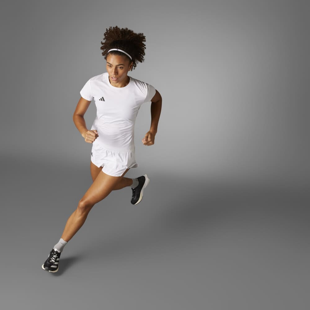 Polo Running Adizero E Tee Mujer White