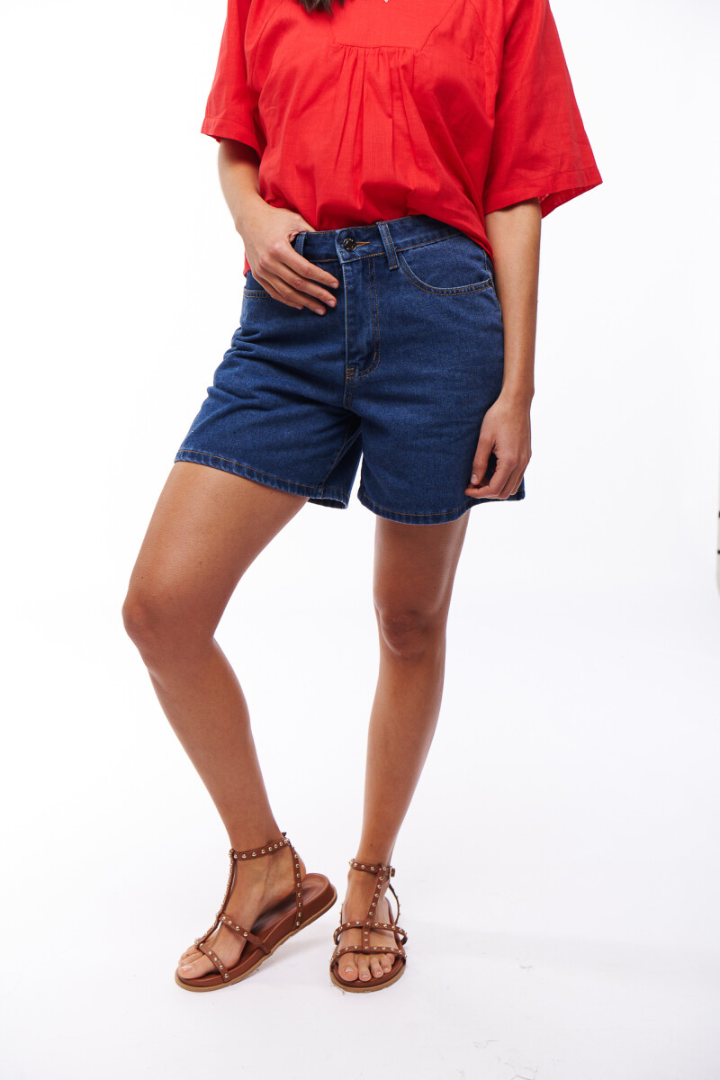 BERMUDA JEAN ANITA AZUL OSCURO