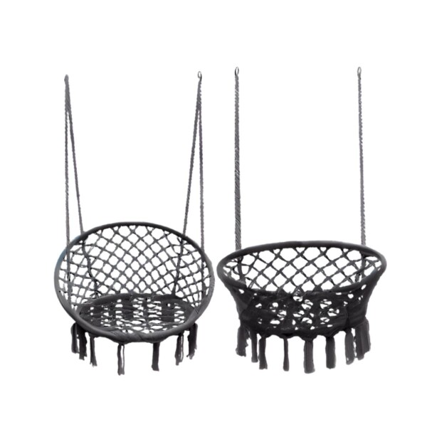 Hamaca Paraguaya Silla Colgante Redonda Interior Exterior Jardin Patio Imback Color Gris Hamaca Paraguaya Silla Colgante Redonda Interior Exterior Jardin Patio Imback Color Gris