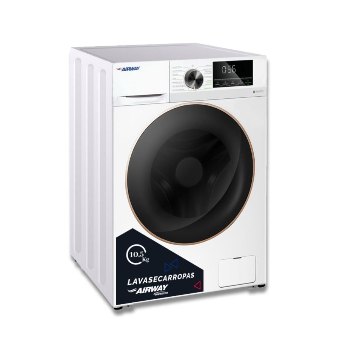 Lavasecarropas AirWay 10,5Kg Inverter 