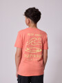 T-SHIRT MAREA TEEN RUSTY Durazno