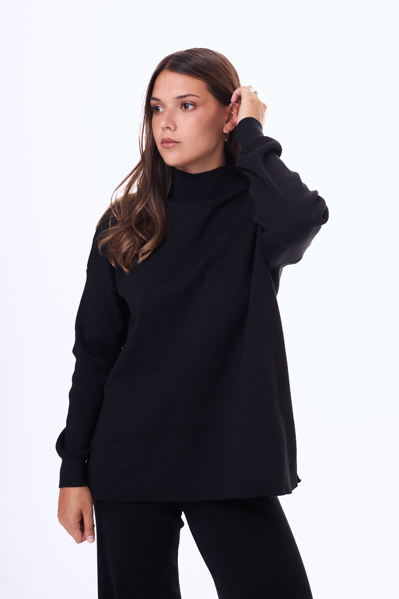 Buzo tejido Medina Negro