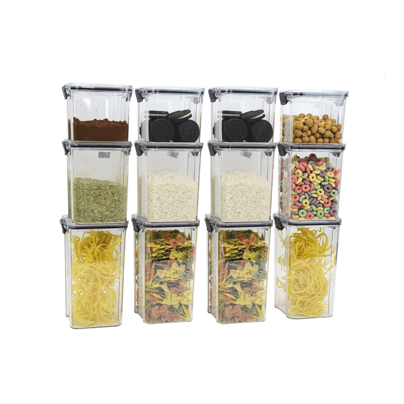 Set Potes herméticos 700, 950, 1300 ml TRANSPARENTE