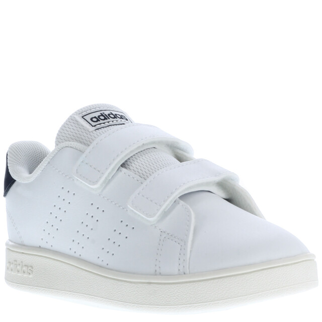 Championes Infantiles Adidas Advantage Kids Velcro Blanco - Azul Marino