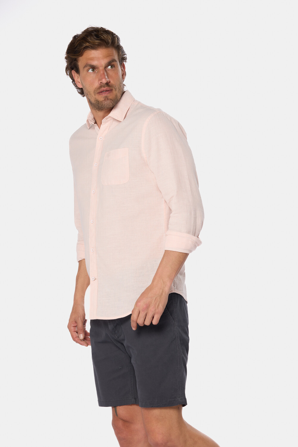BERMUDA CON CINTURA ELASTIZADA Gris