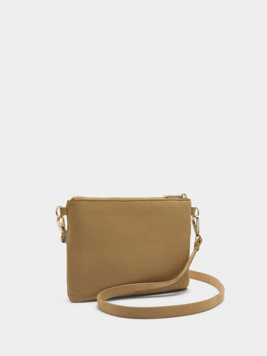 Bolso Bandolera Con Tachuelas taupe