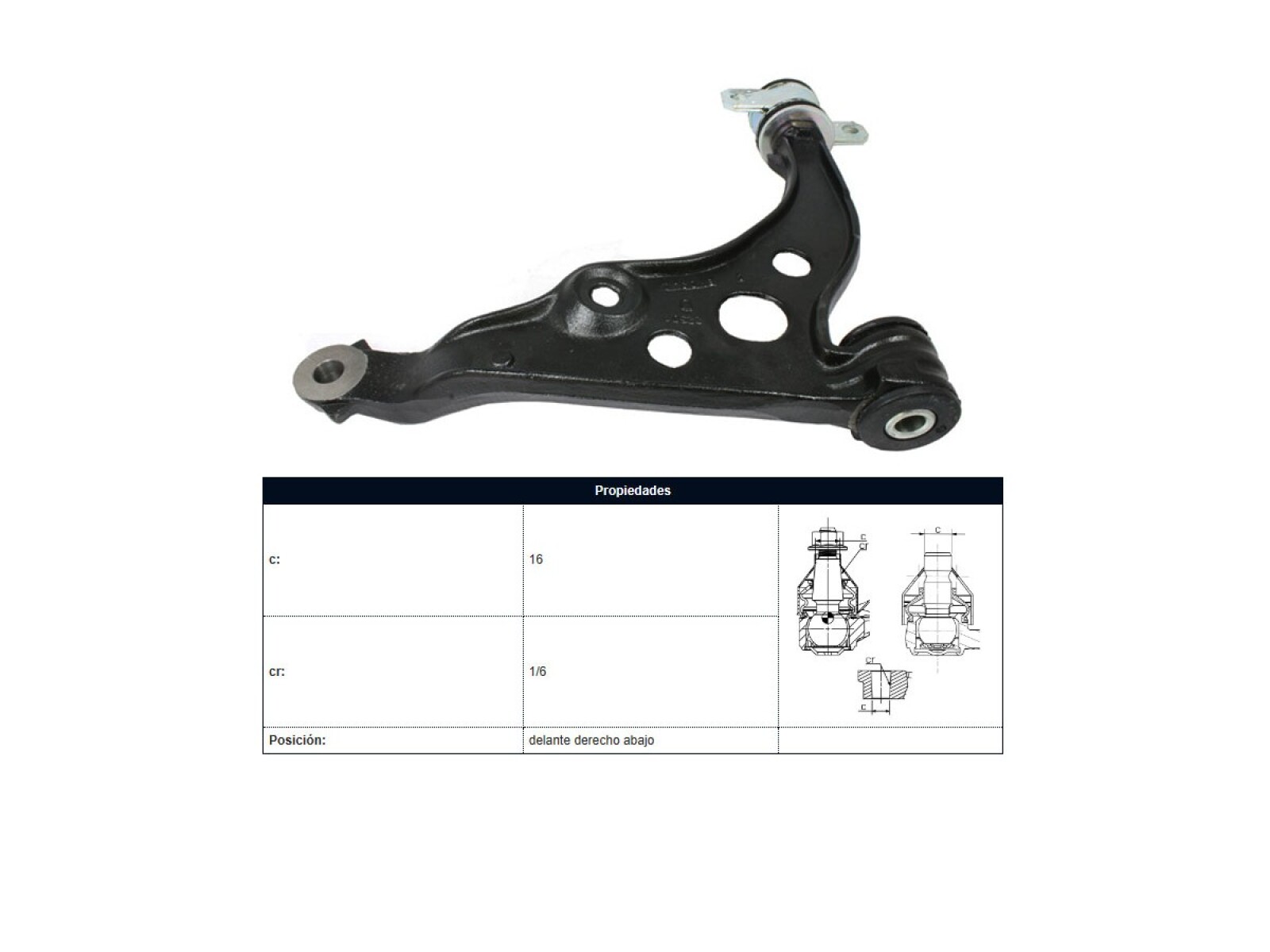 Parilla De Suspension Delantera Peug Boxer 93-04 Der 