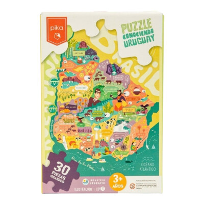 Puzzle Conociendo Uruguay 30 Piezas Pika Puzzle Conociendo Uruguay 30 Piezas Pika