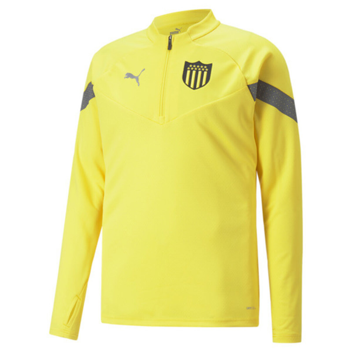 Buzo de Hombre Puma Peñarol Train 1/4 Zip Top - Amarillo - Negro 