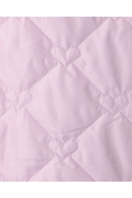 Campera resistente al agua, lila, diseño corazones. Talles 4-10 Sin color