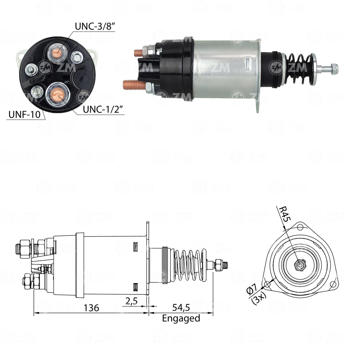 AUTOMATICO DE ARRANQUE - AUTOMATICO D. REMY 37MT 12V ZM 