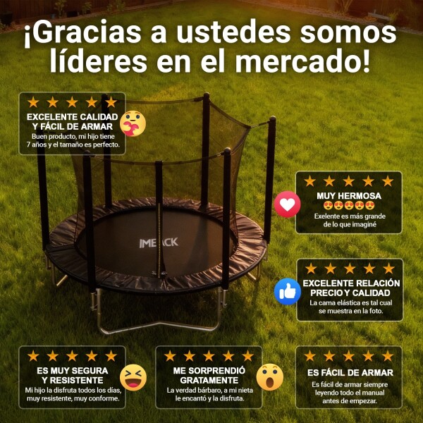 Cama Elastica 1.83 M Trampolin Saltarin Niños Adultos Grande Con Red Proteccion Imback Color Negro Cama Elastica 1.83 M Trampolin Saltarin Niños Adultos Grande Con Red Proteccion Imback Color Negro