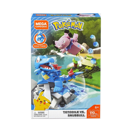 Pokémon Mega Construx Totodile VS Snubbull 119 PCS