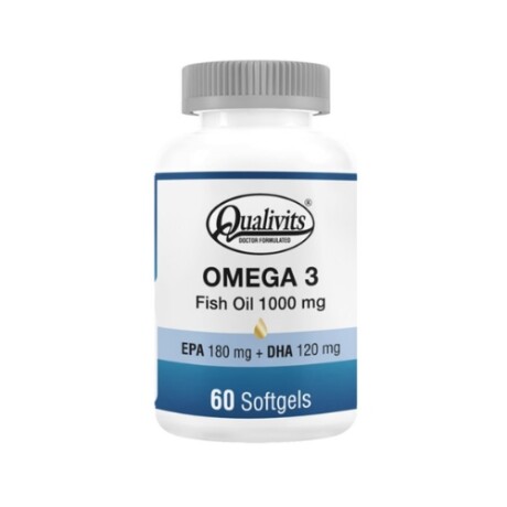 OMEGA 3 FISH OIL 1000 MG 60 TAB - QUALIVITS OMEGA 3 FISH OIL 1000 MG 60 TAB - QUALIVITS