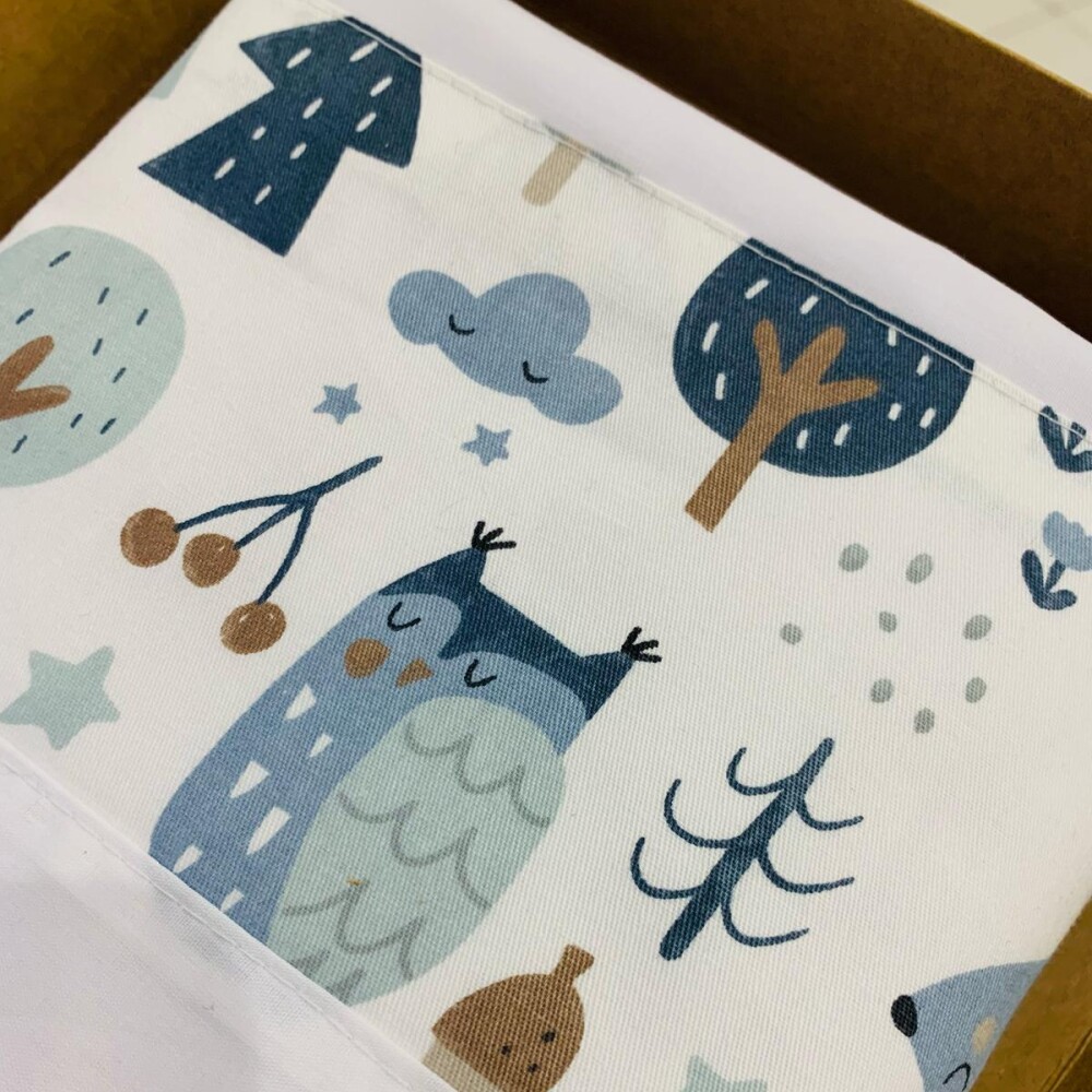 Sabanas minicuna colecho Little Ones forest azul