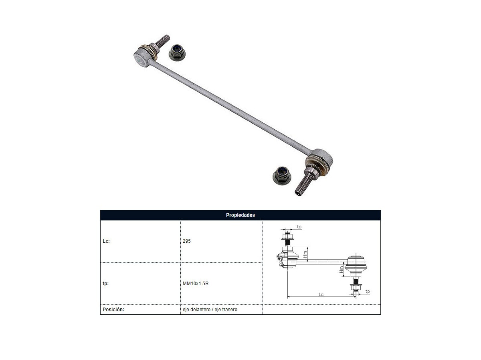 Bieleta Renault Duster/Captur/Oroch 11-25 Der/Izq 