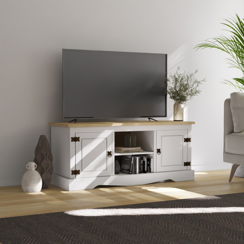 Rack 2 puertas 1 Estante - 160cm - Linea Mexicana Blanco