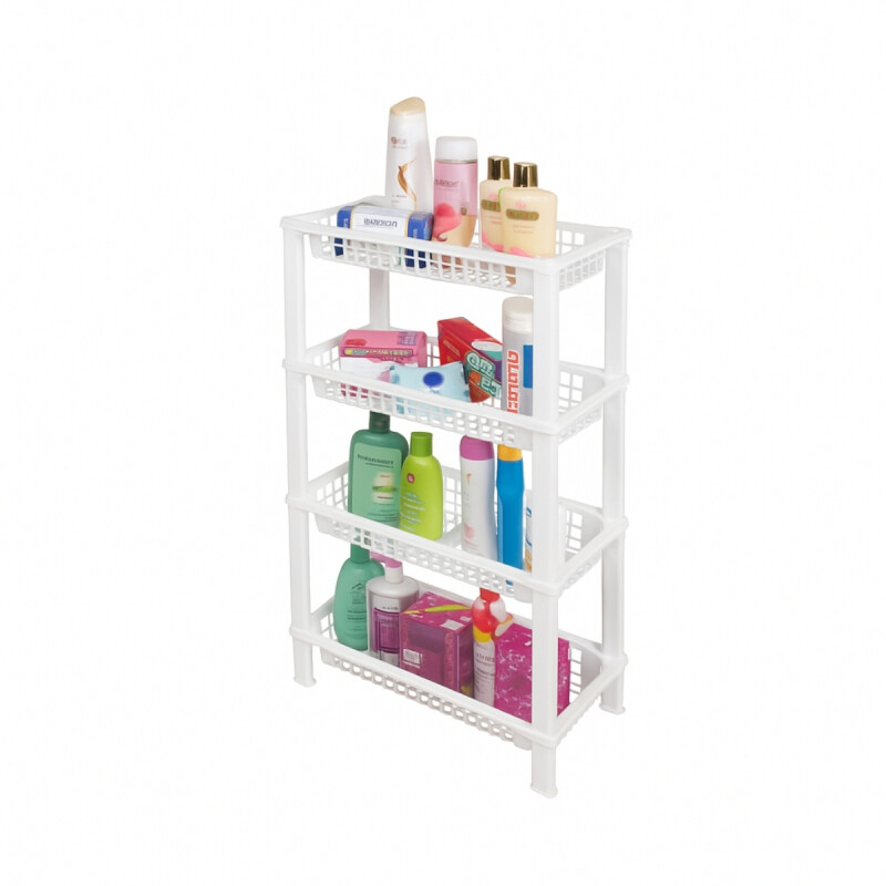Estantería plástica 4 estantes BLANCO