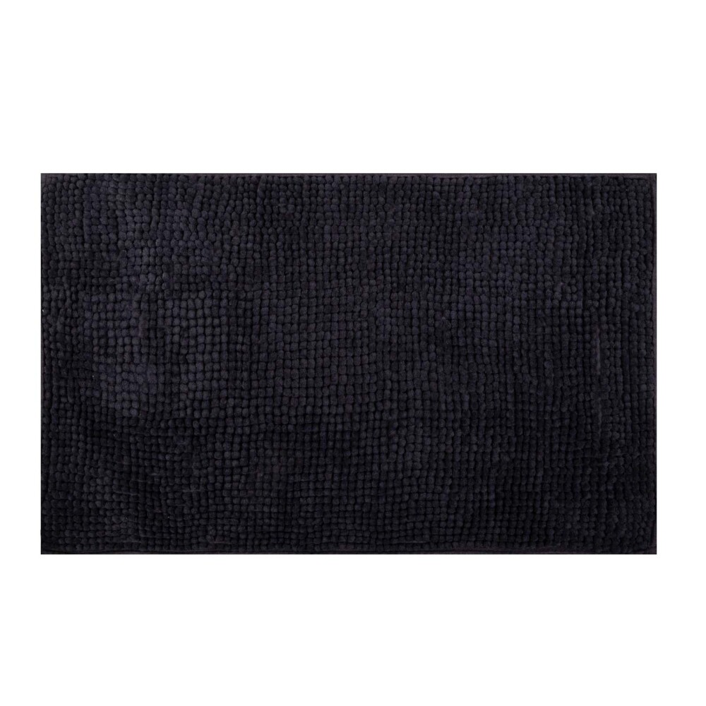 ALFOMBRA DE BAÑO MICROFIBRA NEGRO SWEETY