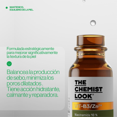 Sérum The Chemist Look Booster Vit-B3/Zn 15ml Sérum The Chemist Look Booster Vit-B3/Zn 15ml