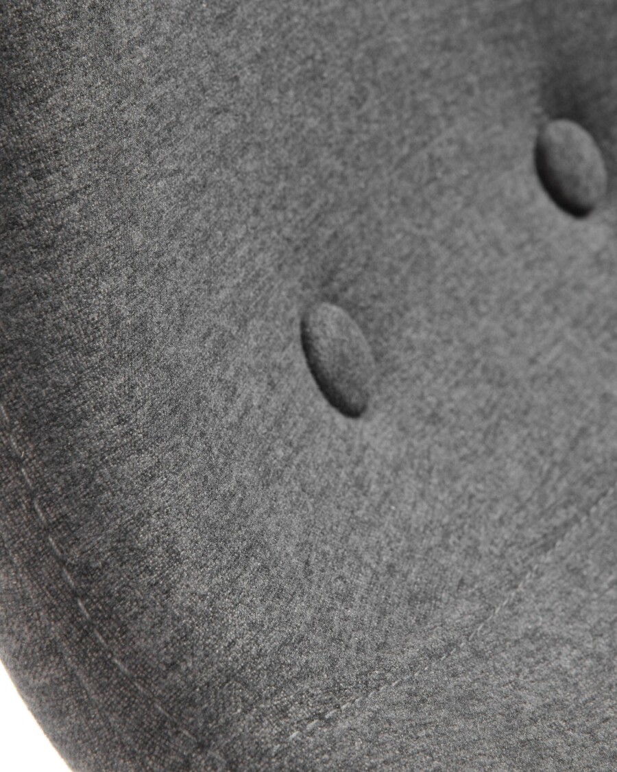 Taburete Nolite gris oscuro y acero con efecto madera altura 65 cm