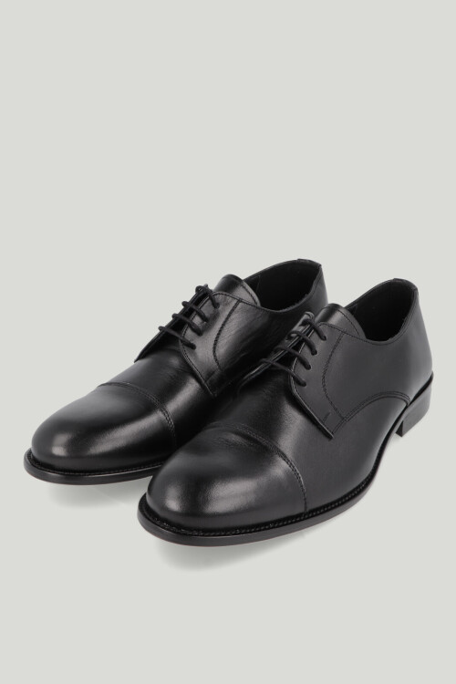 Zapato Italiano Acordonado Negro