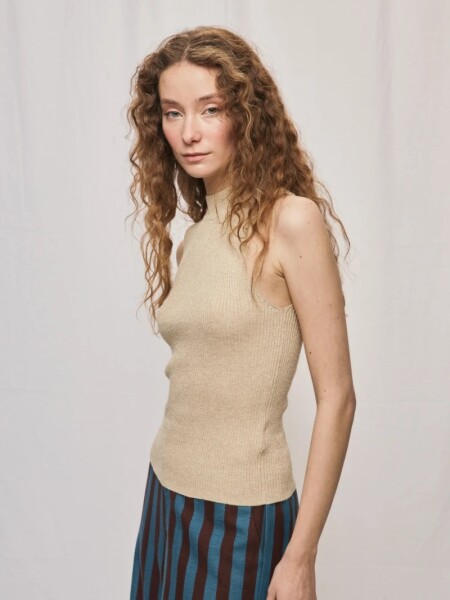 MUSCULOSA D.CASSIN NOIR BEIGE