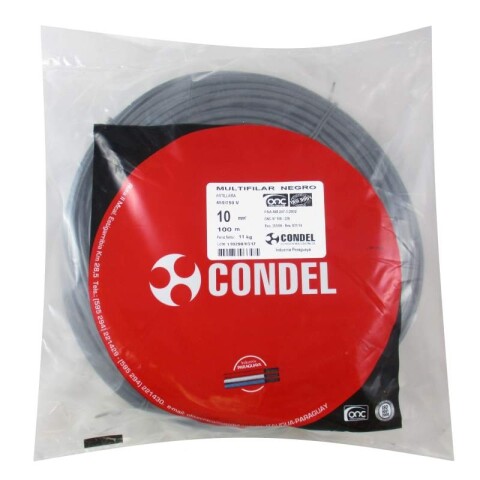 CABLE MULTIFILAR 10,00MM2 NEGRO CONDEL CABLE MULTIFILAR 10,00MM2 NEGRO CONDEL