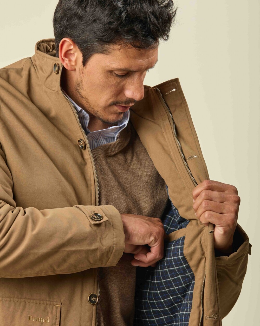 Campera Bristol Algodón Beige